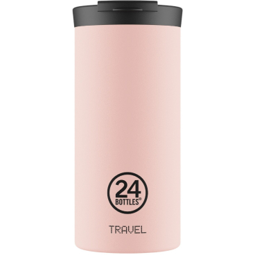 24 Bottles Travel Tumbler Chromatic Isolierbecher 600 ml – Edelstahl 18/8, rosa, auslaufsicher, strohhalmfreundlicher Klappdeckel Staubrosa - Bild-Darstellung des Produktes 1