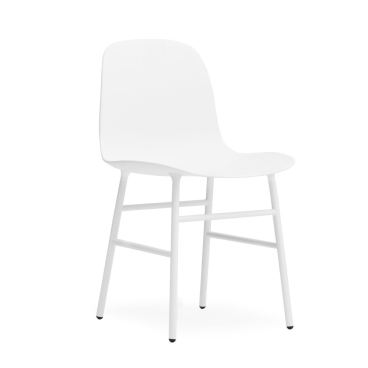 Normann Copenhagen Form Steel Stuhl, weiß, Designer Simon Legald. H 80 x B 48 x T 52 cm - Bild-Darstellung des Produktes 1