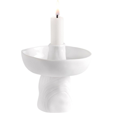 räder Zen Spirit Kerzenhalter aus Porzellan, minimalistischer eleganter Kerzenständer mit 'für dich'-Schriftzug. Zen Spirit - Bild-Darstellung des Produktes 1