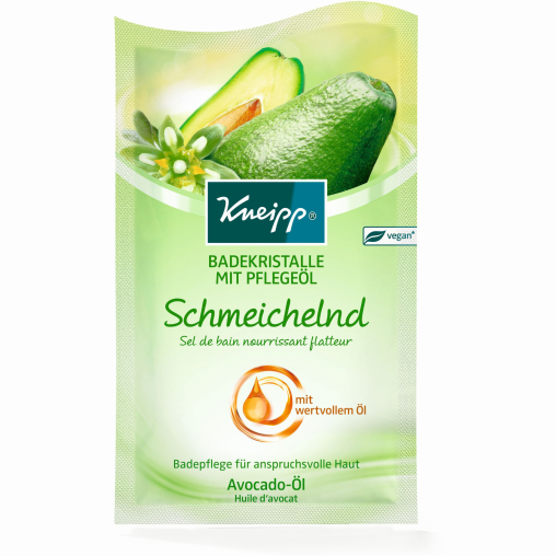 Kneipp® Badekristalle mit Pflegeöl - Schmeichelnd mit Avocado-Öl