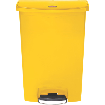 Rubbermaid Tretmülleimer Slim Jim® Step-On, Kunststoff, 90 Liter Farbe: gelb - Bild-Darstellung des Produktes 1