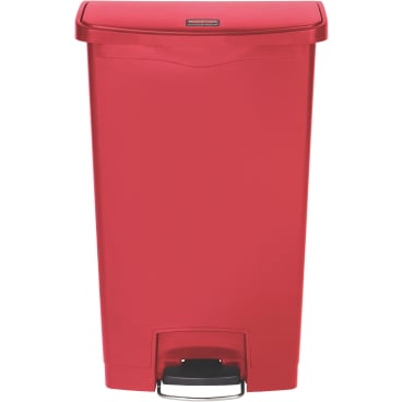 Rubbermaid Tretmülleimer Slim Jim® Step-On, Kunststoff, 90 Liter Farbe: rot - Bild-Darstellung des Produktes 1