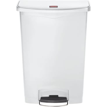 Rubbermaid Tretmülleimer Slim Jim® Step-On, Kunststoff, 90 Liter Farbe: weiß - Bild-Darstellung des Produktes 1