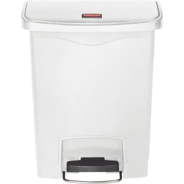 Rubbermaid Tretmülleimer Slim Jim® Step-On, Kunststoff, 30 Liter Farbe: weiß - Bild-Darstellung des Produktes 1