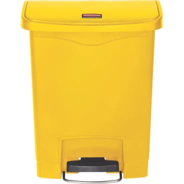 Rubbermaid Tretmülleimer Slim Jim® Step-On, Kunststoff, 30 Liter Farbe: gelb - Bild-Darstellung des Produktes 1