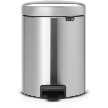 Brabantia Treteimer NEWICON, 5 Liter Farbe: Matt Steel, Fingerprint Proof - Bild-Darstellung des Produktes 1