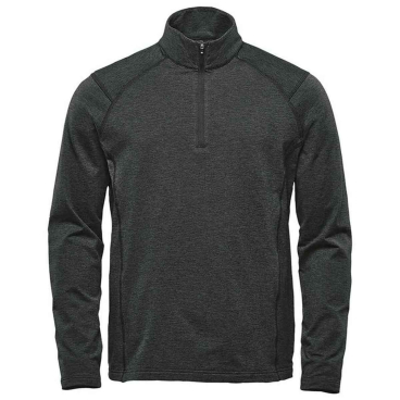 Stormtech - "Treeline Performance" Sweatshirt mit kurzem Reißverschluss für Herren - Black Heather 4XL - Bild-Darstellung des Produktes 1