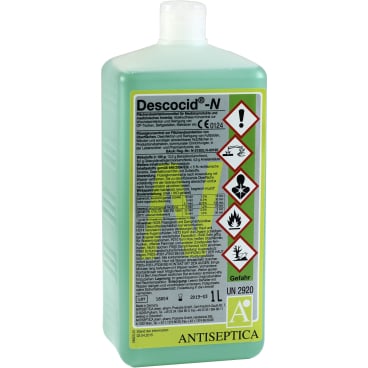 Antiseptica Flächendesinfektionsmittel Descocid N, Konzentrat 1000 ml - Flasche (1 Karton = 6 Flaschen) - Bild-Darstellung des Produktes 1
