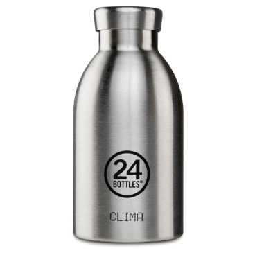 24 Bottles Clima Bottle Basic Isolier-Trinkflasche mini 330 ml - steel330 ml - steel steel-330 ml - Bild-Darstellung des Produktes 1