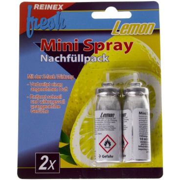 Reinex fresh Mini Spray Nachfüllpack, 2-teilig Duftrichtung: Lemon - Bild-Darstellung des Produktes 1