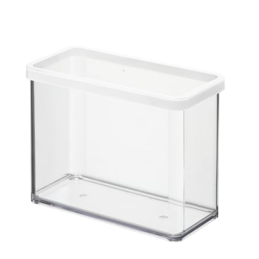 Rotho LOFT Premium Vorratsdose, rechteckig, 2,1 Liter Farbe: transparent / weiße Dichtung - Bild-Darstellung des Produktes 1