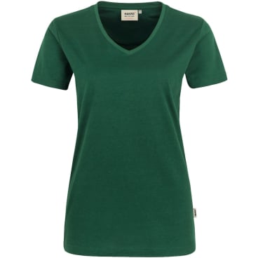 HAKRO Damen V-Shirt PERFORMANCE 181 – tailliert, MikraLinar, 50% Baumwolle/50% Polyester (160 g/m²) XL - Bild-Darstellung des Produktes 1