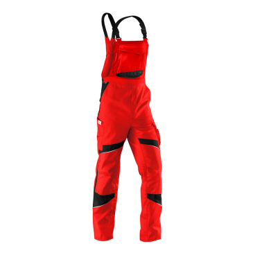 Kübler Latzhose ACTIVIQ, CORDURA-verstärkt, EN 14404-konform (mit Kniepolstern), rot/schwarz, Gr. 58 Farbe: mittelrot/schwarz, Größe: 58 - Bild-Darstellung des Produktes 1