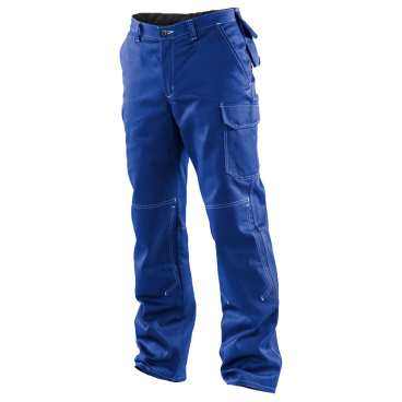 Kübler Bundhose ORGANIQ, 330 g/m², 100% Baumwolle, Kniepolstertaschen (EN 14404), Größe 98, blau 98 - Bild-Darstellung des Produktes 1