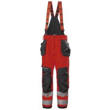 Helly Hansen Warnschutz Regen-Handwerkerhose ALNA 2.0, Größe C56, rot/schwarz. Farbe: rot/schwarz, Größe: C56 - Bild-Darstellung des Produktes 1