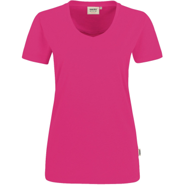 HAKRO Damen V‑Shirt PERFORMANCE 181 – tailliertes V‑Neck aus MikraLinar Single‑Jersey (50% Baumwolle, 50% Polyester), ISO 15797 geeignet. 3XL - Bild-Darstellung des Produktes 1