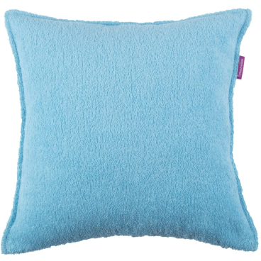 farbenfreunde Fresh Frottee Kissenhülle 50x50 cm, türkis – 100% Baumwolle, Öko‑Tex, Made in Germany 50x50 cm - Bild-Darstellung des Produktes 1