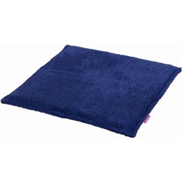 farbenfreunde Fresh Frottee Sitzkissen, gefüllt, 40 x 40 x 2 cm, blau, 80% Baumwolle/20% Polyester, Öko‑Tex, Made in Germany 40x40 cm - Bild-Darstellung des Produktes 1