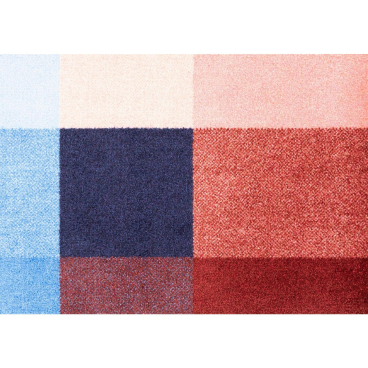 Heymat Original Mix Fußmatte - Design Kristine Five Melvær, 100% Recycling-Textilien, hoher Abstreicheffekt und stabiler Halt. 85x115 cm - Bild-Darstellung des Produktes 1