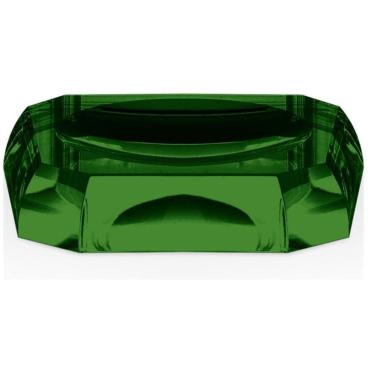 Decor Walther KR STS KRISTALL Seifenschale, rund, Kristallglas, grün. englischgrün - Bild-Darstellung des Produktes 1