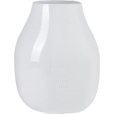 räder Freiform Vase, hochwertiges Porzellan, teilweise glasiert, Matt- und Glanz-Finish, unregelmäßige Form, mit geprägter Schrift. Form - Bild-Darstellung des Produktes 1