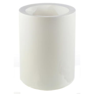 Vondom HIGH CYLINDER BASIC Pflanzgefäß– Studio Vondom, robustes Polyethylenharz, für Innen- und Außenbereiche. Farbe: Weiß - Bild-Darstellung des Produktes 1