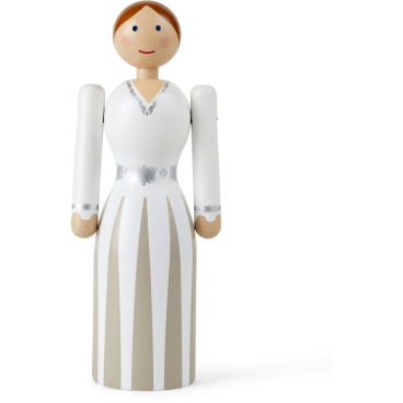 Kay Bojesen Hochzeitsholzfigur – originale, minimalistische Design-Figur aus dänischem Holzhandwerk. Braut - Bild-Darstellung des Produktes 1