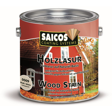SAICOS Holzlasur, weiß 2,5 Liter - Dose - Bild-Darstellung des Produktes 1