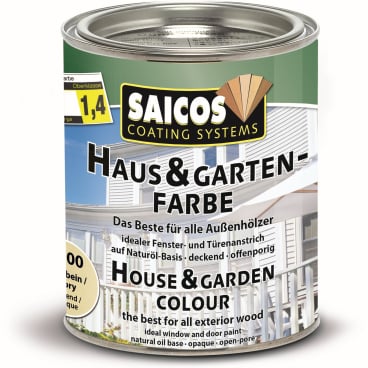 SAICOS Haus- & Gartenfarbe, elfenbein 750 ml - Dose - Bild-Darstellung des Produktes 1