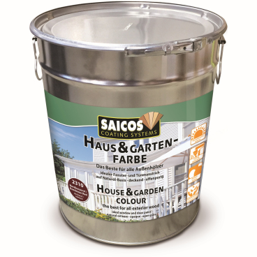 SAICOS Haus- & Gartenfarbe, bordeauxrot 10 Liter - Eimer - Bild-Darstellung des Produktes 1