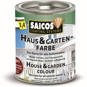 SAICOS Haus- & Gartenfarbe, schwedenrot