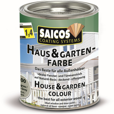SAICOS Haus- & Gartenfarbe, achatgrau 750 ml - Dose - Bild-Darstellung des Produktes 1