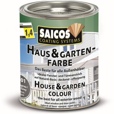 SAICOS Haus- & Gartenfarbe, felsengrau 750 ml - Dose - Bild-Darstellung des Produktes 1