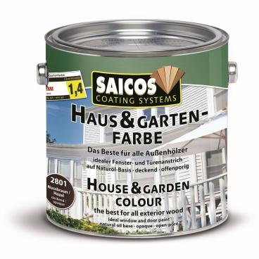 SAICOS Haus- & Gartenfarbe, nussbraun 2,5 Liter - Dose - Bild-Darstellung des Produktes 1