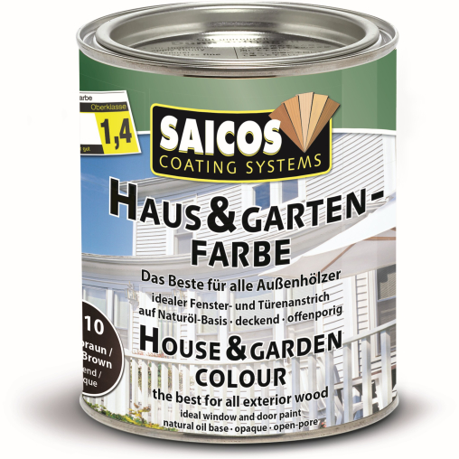 SAICOS Haus- & Gartenfarbe, terrabraun