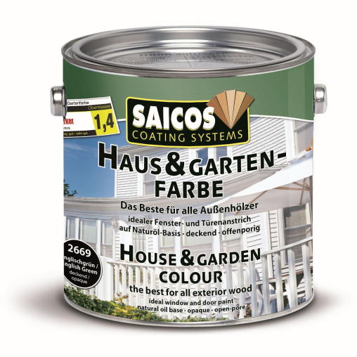 SAICOS Haus- & Gartenfarbe, englischgrün