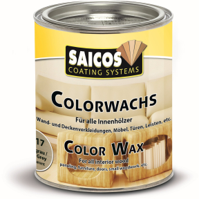 SAICOS Colorwachs, Holzwachs, silbergrau