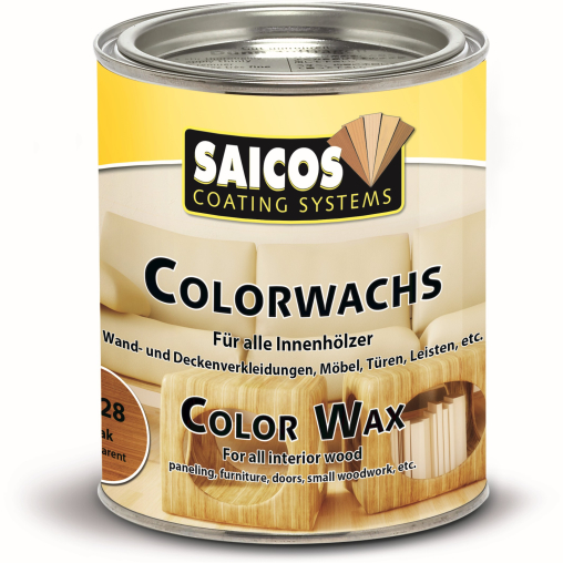 SAICOS Colorwachs, Holzwachs, teak