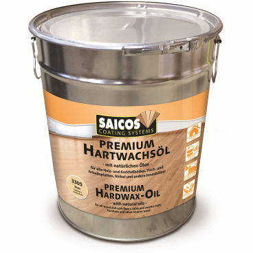 SAICOS Premium Hartwachsöl, farblos matt 10 Liter - Eimer - Bild-Darstellung des Produktes 1