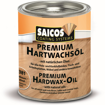 SAICOS Premium Hartwachsöl, nußbaum 750 ml - Dose - Bild-Darstellung des Produktes 1