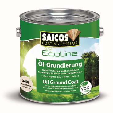 SAICOS Ecoline Öl-Grundierung, weiß 2,5 Liter - Dose - Bild-Darstellung des Produktes 1