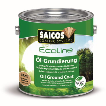 SAICOS Ecoline Öl-Grundierung, kastanie 2,5 l - Dose - Bild-Darstellung des Produktes 1