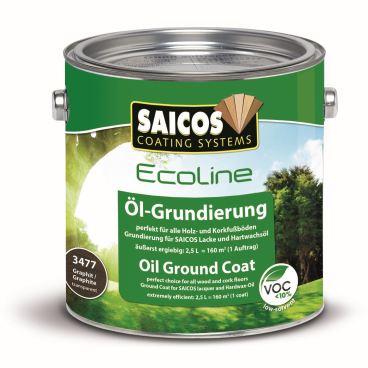 SAICOS Ecoline Öl-Grundierung, graphitgrau 2,5 l - Dose - Bild-Darstellung des Produktes 1