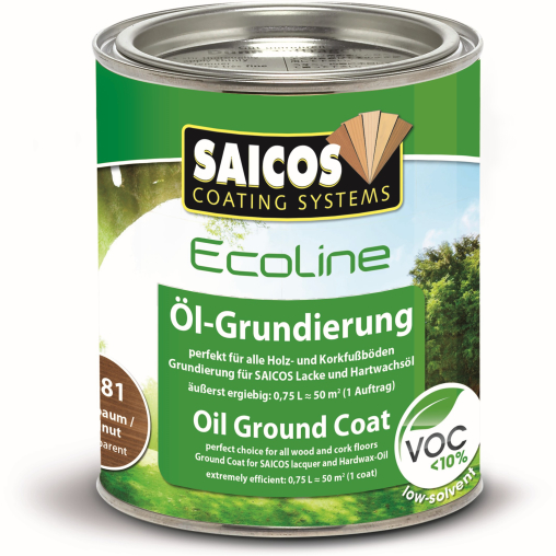 SAICOS Ecoline Öl-Grundierung Duo Top, nußbaum