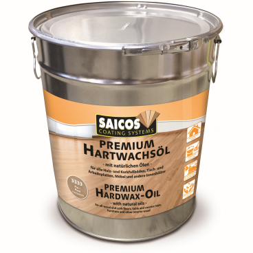 SAICOS Premium Hartwachsöl, pur 10 Liter - Eimer - Bild-Darstellung des Produktes 1