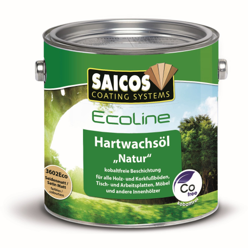 SAICOS Ecoline Hartwachs-Öl "Natur", seidenmatt
