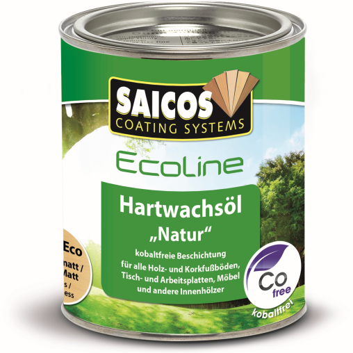 SAICOS Ecoline Hartwachs-Öl "Natur", seidenmatt