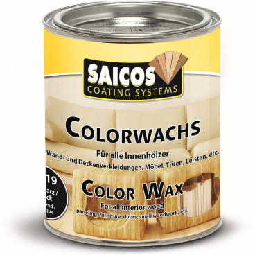 SAICOS Colorwachs, Holzwachs, schwarz deckend 750 ml - Dose - Bild-Darstellung des Produktes 1