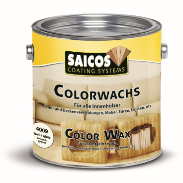 SAICOS Colorwachs, Holzwachs, weiß deckend 2,5 l - Dose - Bild-Darstellung des Produktes 1