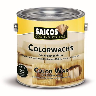 SAICOS Colorwachs, Holzwachs, schwarz deckend 2,5 l - Dose - Bild-Darstellung des Produktes 1